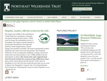 Tablet Screenshot of newildernesstrust.org